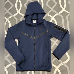 Men’s Nike Tech Zip Up Sweatshirt, Size- XS, Color- Blue